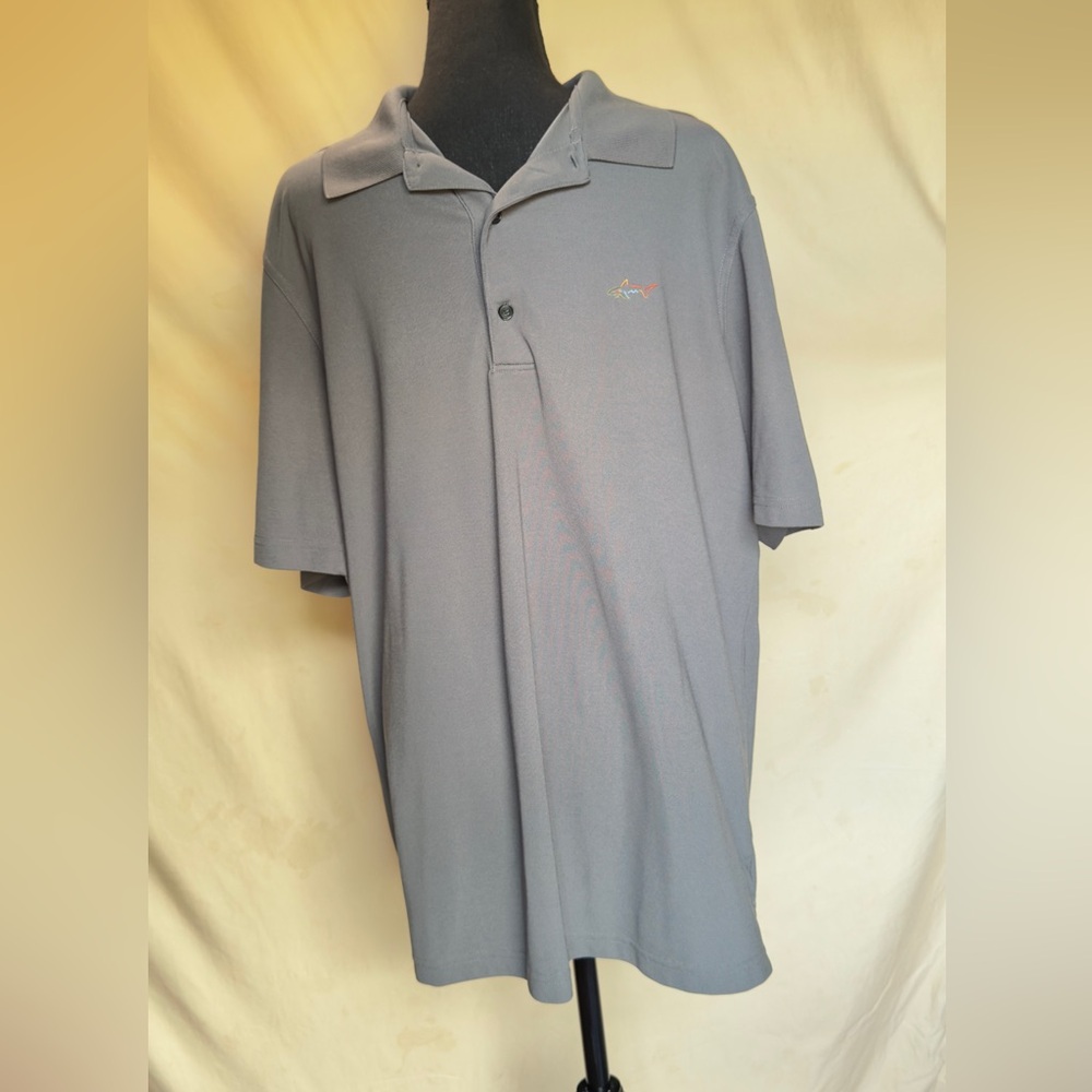Greg Norman Collection Gray Polo Shirt